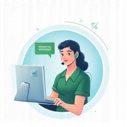 Headset icon or person offering support